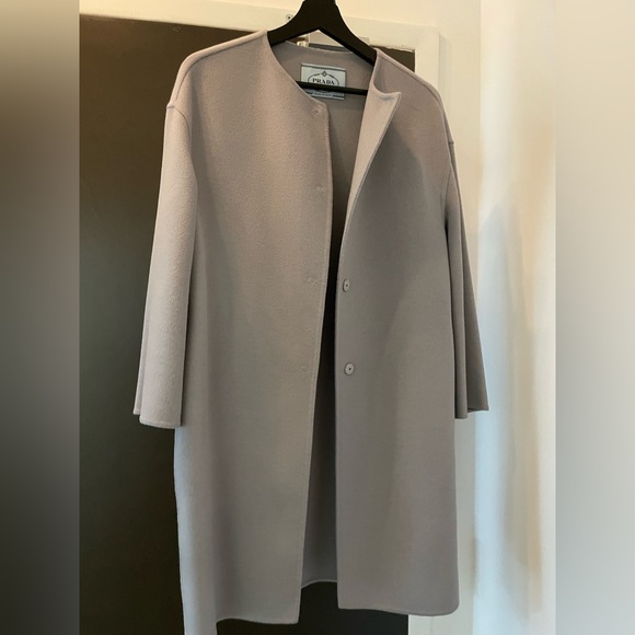 Prada classic Cashgora Light coat. Worn a couple times only. 95% new. - Picture 5 of 5